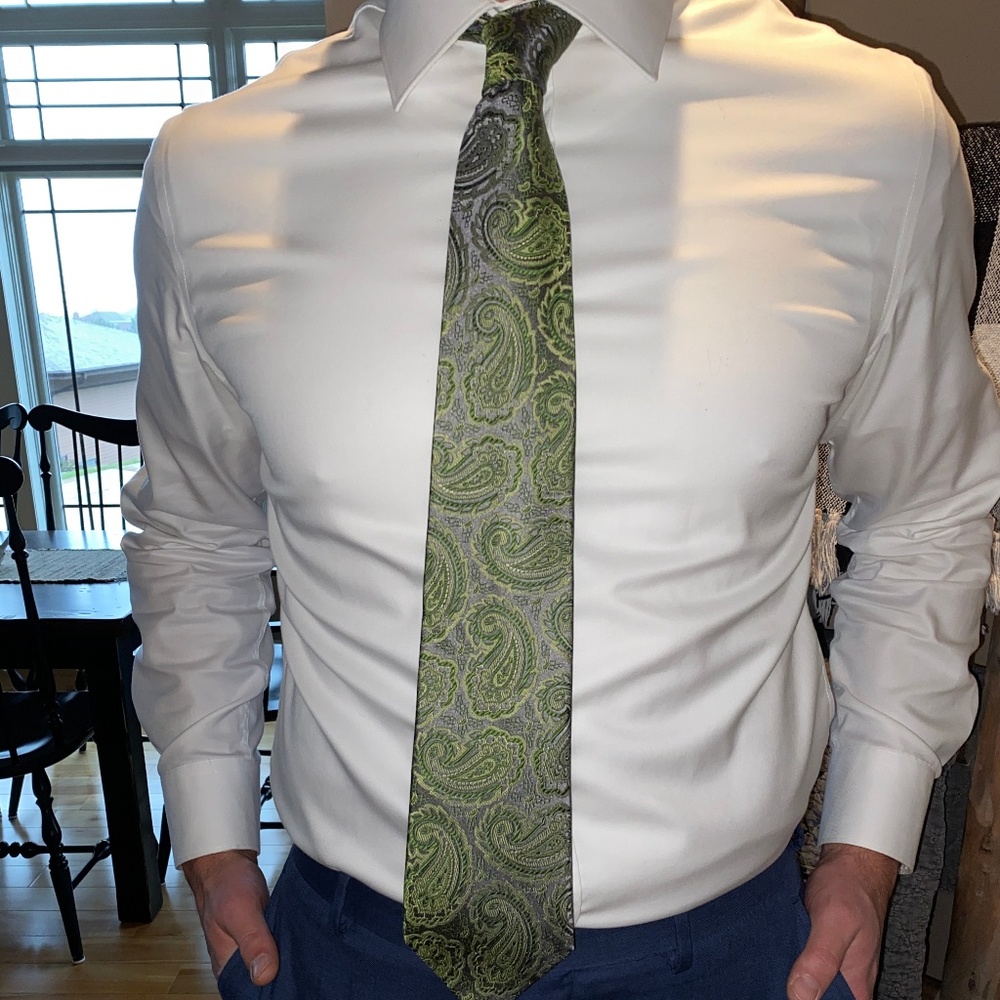 Green Bachrach Tie